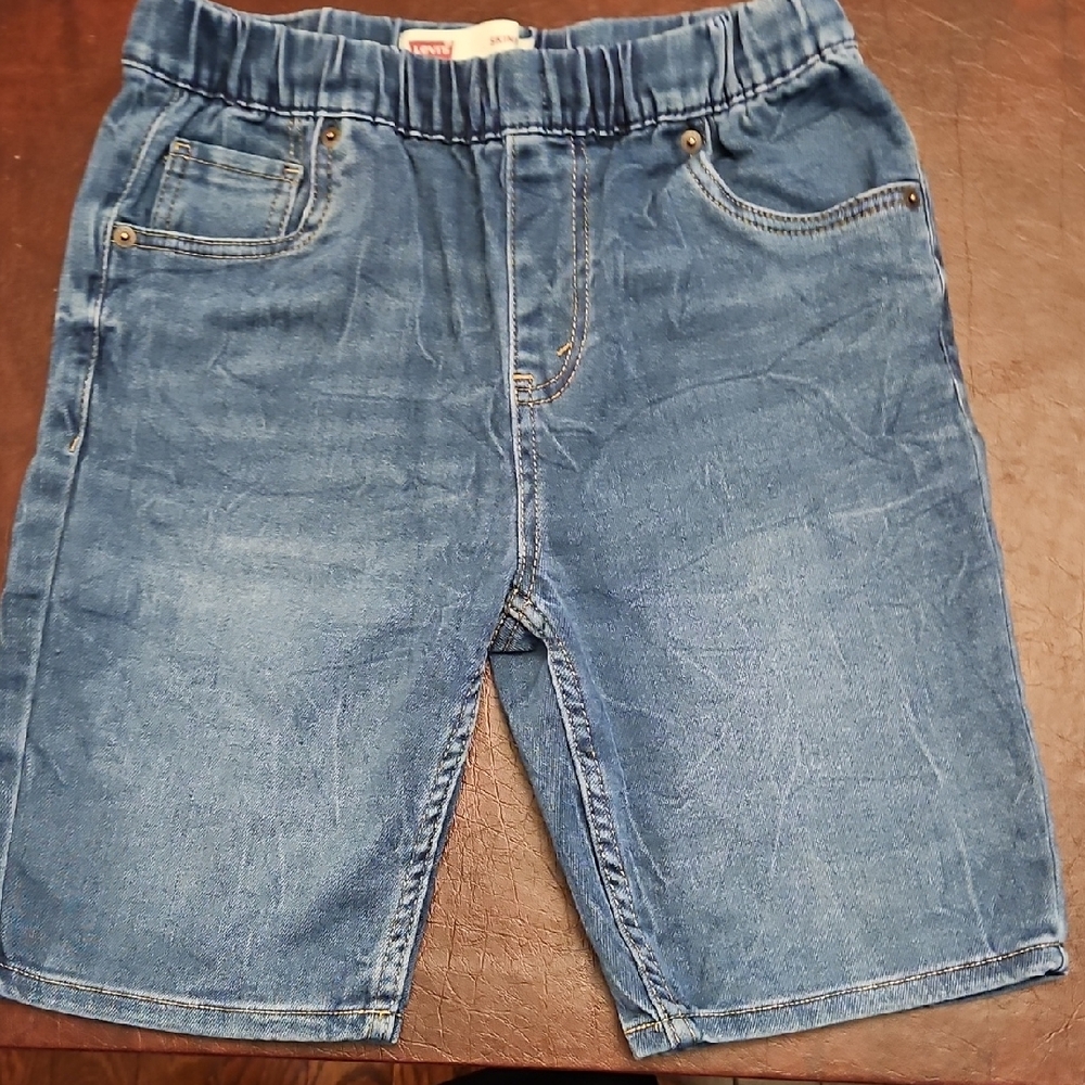 Levi's Girls Sz LG Classic Blue Skinny Bermuda Shorts